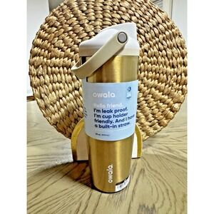 OWALA 30oz Holiday Gold Edition ABSOLUTE SLEIGH FREESIP METAL BOTTLE BRAND NEW